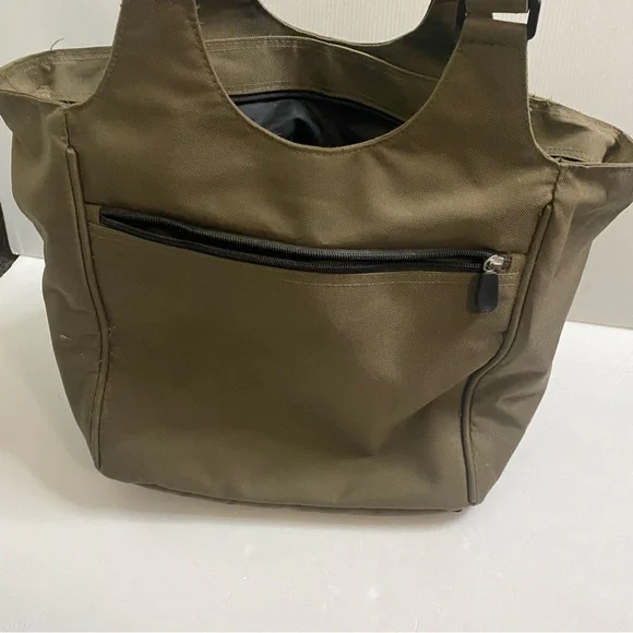 Ariat Carryall Canvas Tote Bag Organizer Team Olive Green Barn Equestrian - Picture 2 of 9